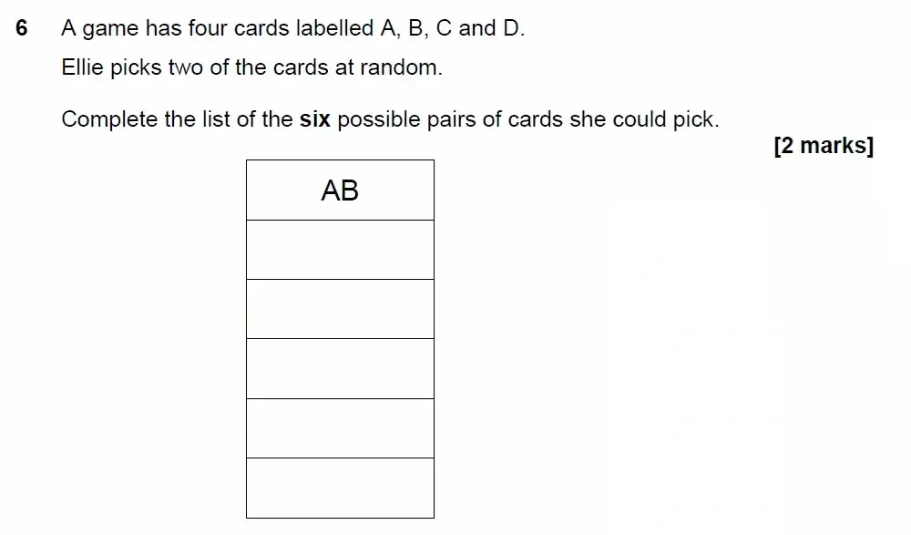 Question 06 - GCSE AQA Foundation Maths Past Paper 2 (Calculator) - June 2023