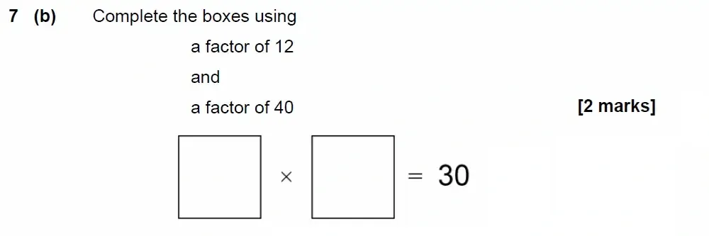 Question 07(b) - GCSE AQA Foundation Maths Past Paper 2 (Calculator) - June 2023