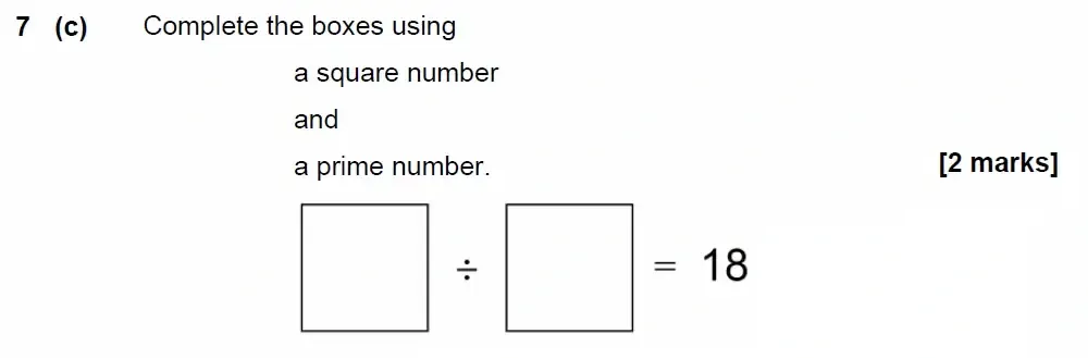 Question 07(c) - GCSE AQA Foundation Maths Past Paper 2 (Calculator) - June 2023