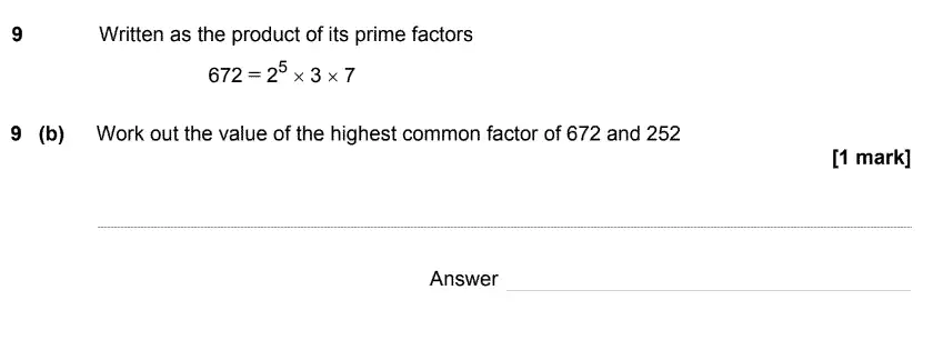 Question 12 - GCSE AQA Higher Maths Speicmen Paper 2 (Calculator)