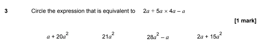 Question 3 - GCSE AQA Higher Maths Speicmen Paper 2 (Calculator)