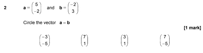 Question 2 - GCSE AQA Higher Maths Speicmen Paper 3 (Calculator)