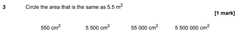 Question 3 - GCSE AQA Higher Maths Speicmen Paper 1 (Non-Calculator)