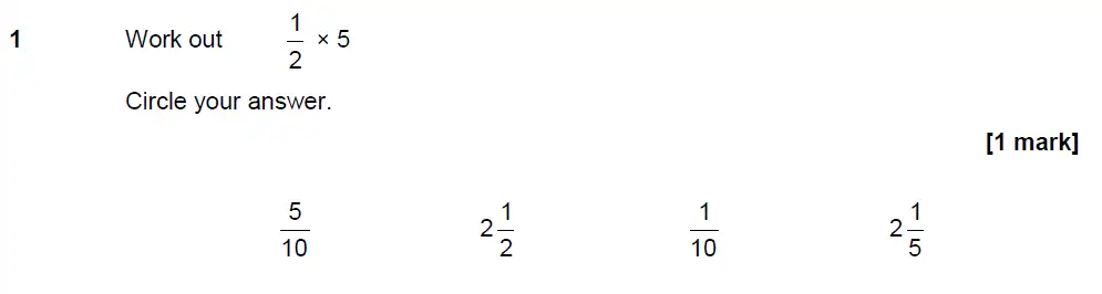 Question 1 - GCSE AQA Foundation Maths Past Paper 1 (Non-Calculator) - June 2018