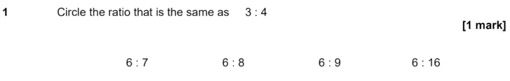 Question 1 - GCSE AQA Foundation Maths Past Paper 2 (Calculator) - June 2020