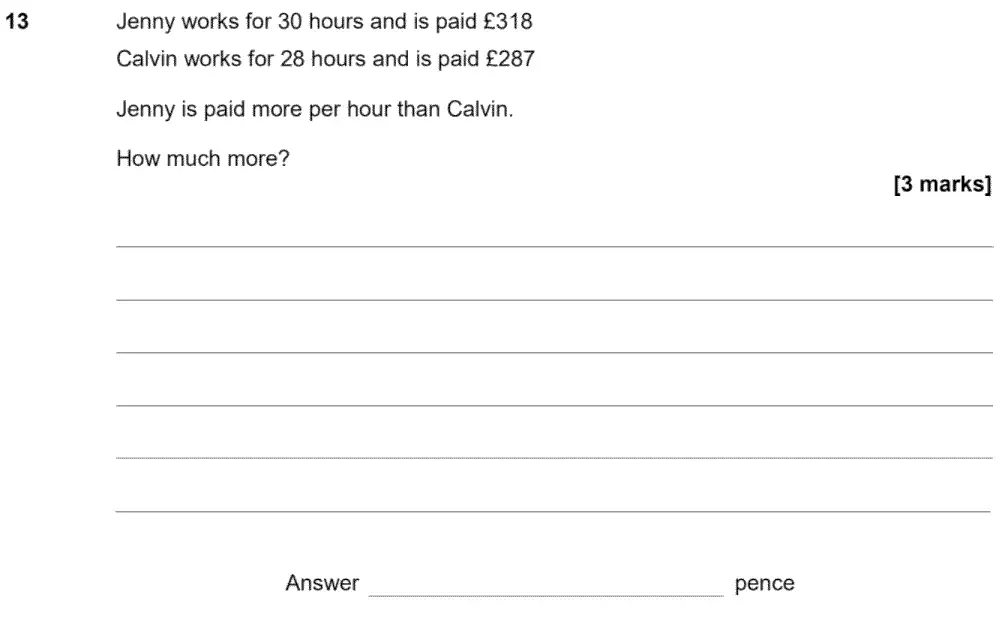 Question 14 - GCSE AQA Foundation Maths Past Paper 2 (Calculator) - June 2020