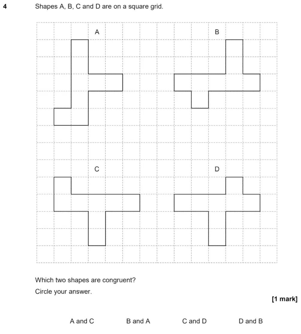 Question 4 - GCSE AQA Foundation Maths Past Paper 3 (Calculator) - June 2020