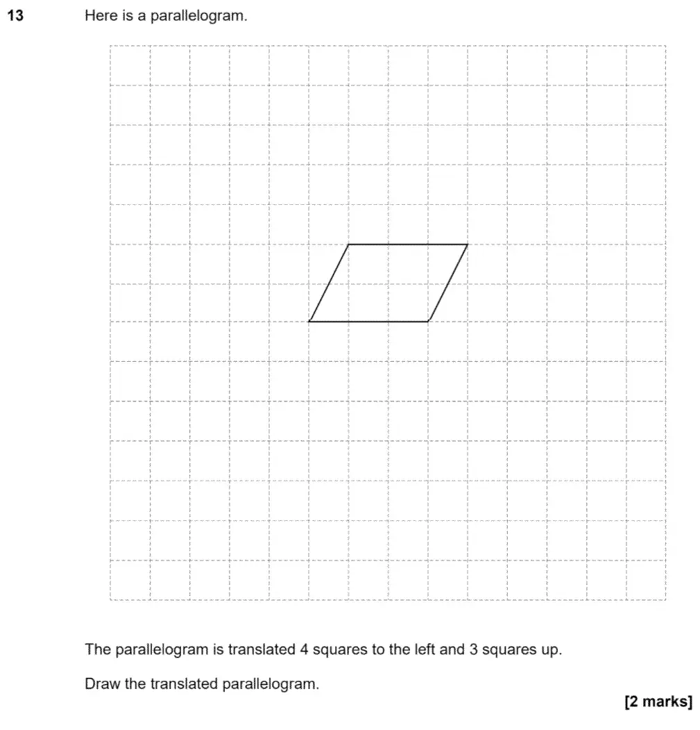 Question 13 - GCSE AQA Foundation Maths Past Paper 1 (Non-Calculator) - June 2020