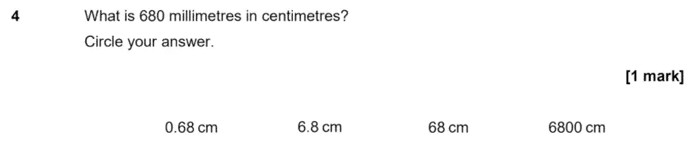 Question 4 - GCSE AQA Foundation Maths Past Paper 1 (Non-Calculator) - June 2020