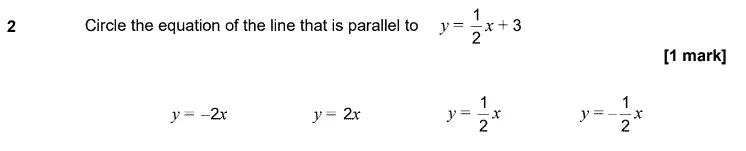 Question 2 - GCSE AQA Higher Maths Past Paper 3 (Calculator) - June 2020