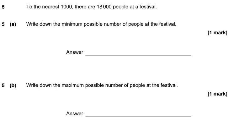 Question 5 - GCSE AQA Higher Maths Past Paper 3 (Calculator) - June 2020