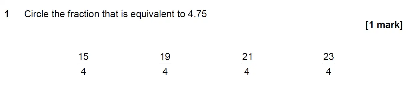 Question 1 - GCSE AQA Higher Maths Past Paper 1 (Non-Calculator) - June 2020