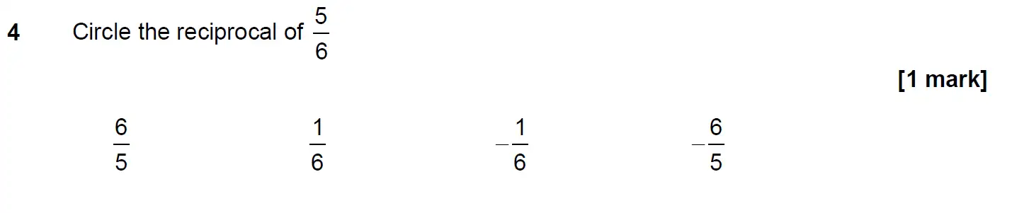 Question 4 - GCSE AQA Higher Maths Past Paper 1 (Non-Calculator) - June 2020