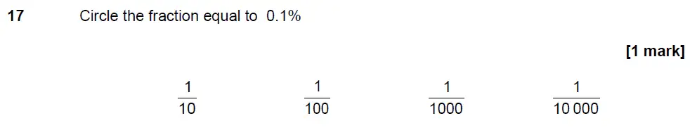 Question 17 - GCSE AQA Foundation Maths Past Paper 2 (Calculator) - June 2017