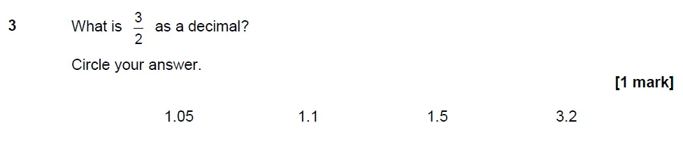 Question 3 - GCSE AQA Foundation Maths Past Paper 2 (Calculator) - June 2017