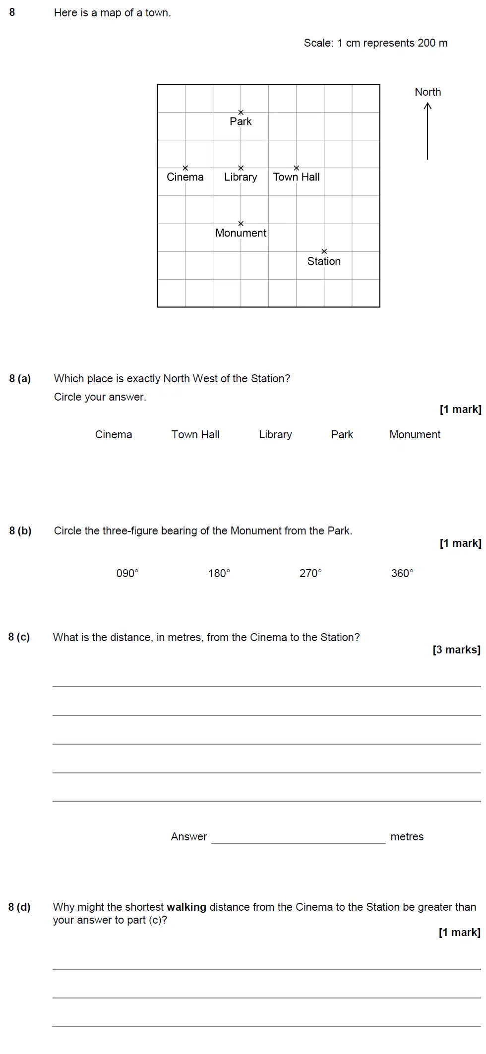 Question 8 - GCSE AQA Foundation Maths Past Paper 2 (Calculator) - June 2017