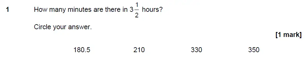 Question 1 - GCSE AQA Foundation Maths Past Paper 1 (Non-Calculator) - June 2017