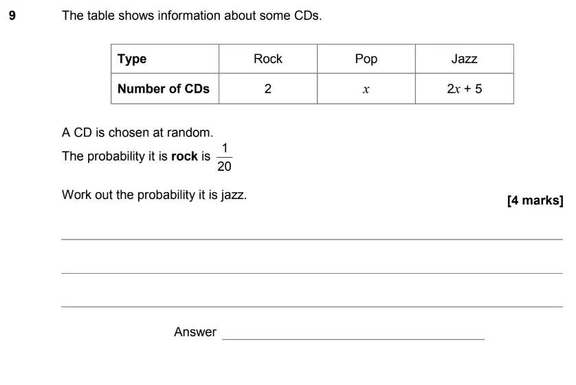 Question 12 - GCSE AQA Higher Maths Past Paper 2 (Calculator) - June 2017