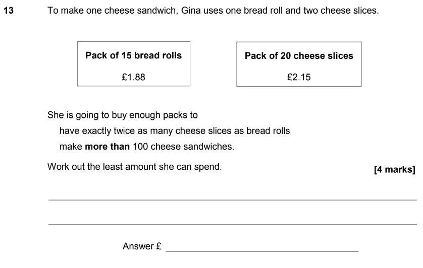 Question 16 - GCSE AQA Higher Maths Past Paper 2 (Calculator) - June 2017