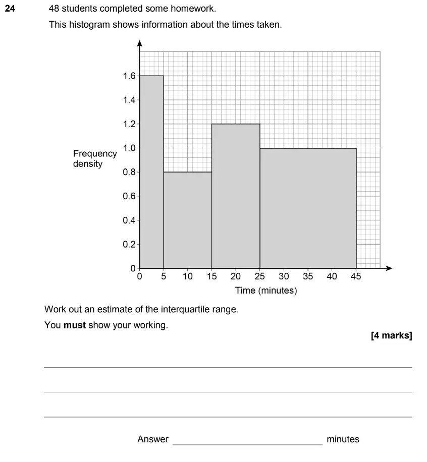 Question 29 - GCSE AQA Higher Maths Past Paper 2 (Calculator) - June 2017