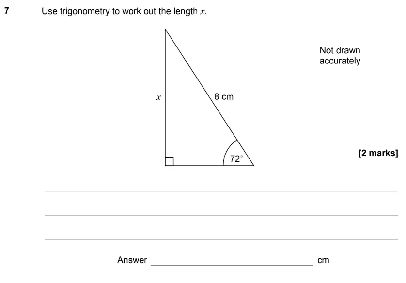 Question 9 - GCSE AQA Higher Maths Past Paper 2 (Calculator) - June 2017