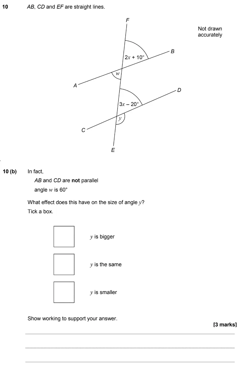 Question 13 - GCSE AQA Higher Maths Past Paper 3 (Calculator) - June 2017