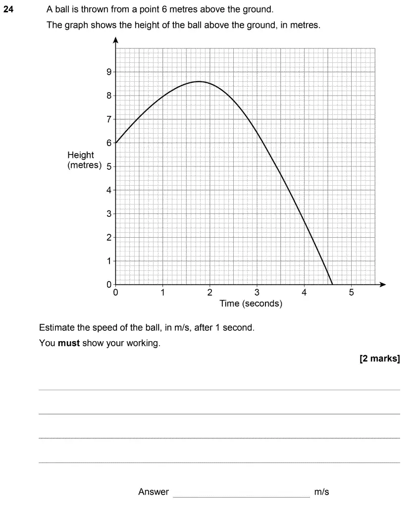 Question 27 - GCSE AQA Higher Maths Past Paper 3 (Calculator) - June 2017