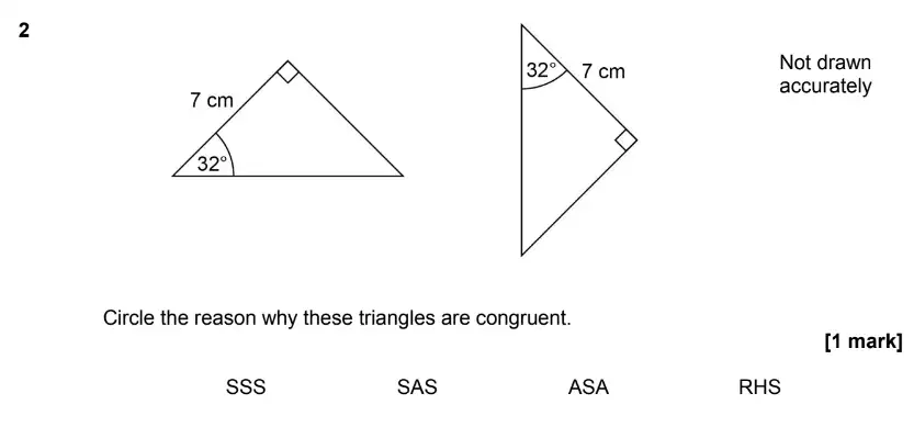 Question 2 - GCSE AQA Higher Maths Past Paper 1 (Non-Calculator) - June 2017