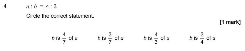 Question 4 - GCSE AQA Higher Maths Past Paper 1 (Non-Calculator) - June 2017