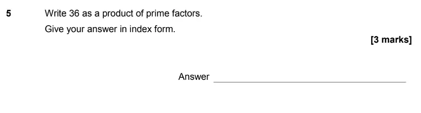 Question 5 - GCSE AQA Higher Maths Past Paper 1 (Non-Calculator) - June 2017