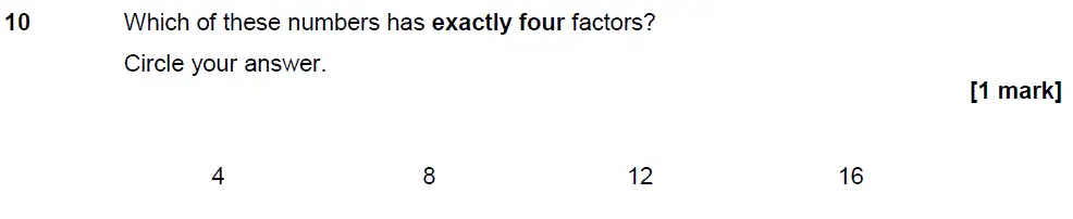 Question 10 - GCSE AQA Foundation Maths Past Paper 2 (Calculator) - June 2018