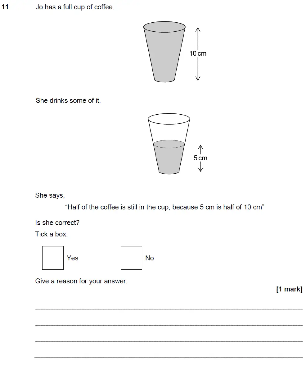 Question 12 - GCSE AQA Foundation Maths Past Paper 3 (Calculator) - June 2018