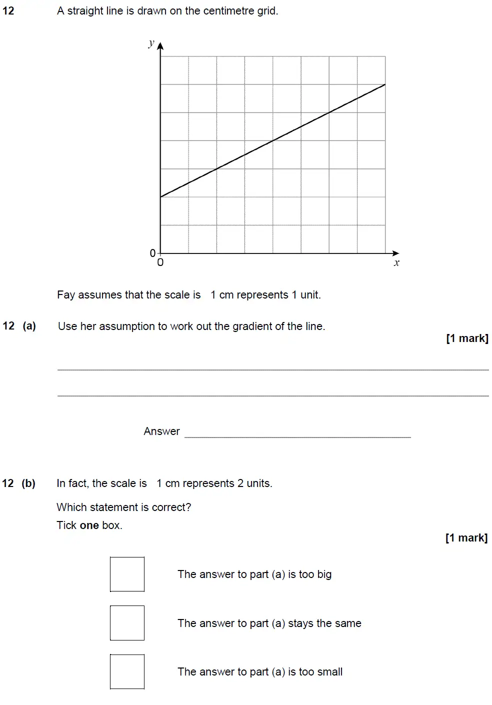 Question 12 - GCSE AQA Higher Maths Past Paper 2 (Calculator) - June 2018