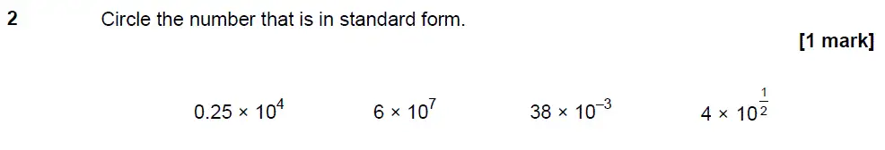 Question 2 - GCSE AQA Higher Maths Past Paper 2 (Calculator) - June 2018
