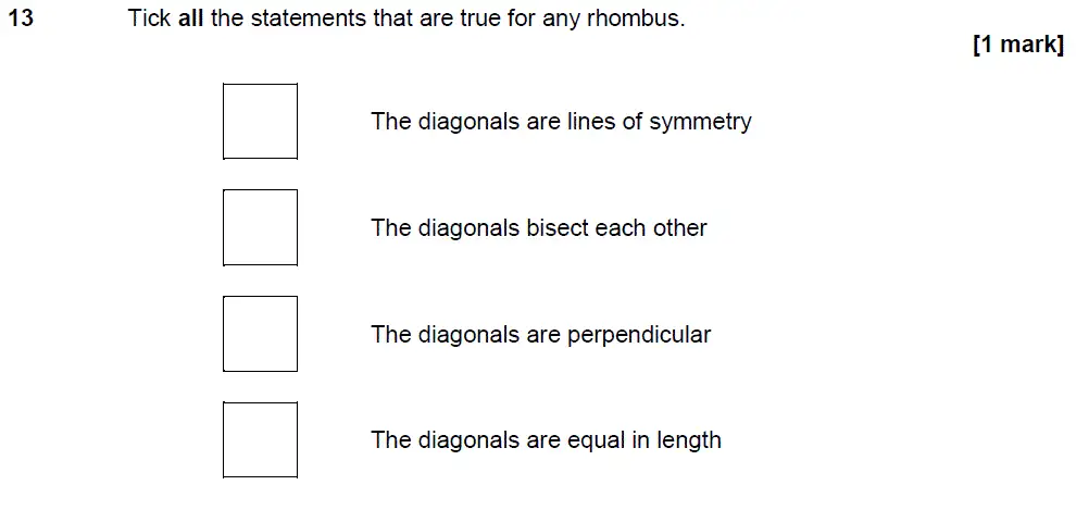 Question 13 - GCSE AQA Higher Maths Past Paper 3 (Calculator) - June 2018