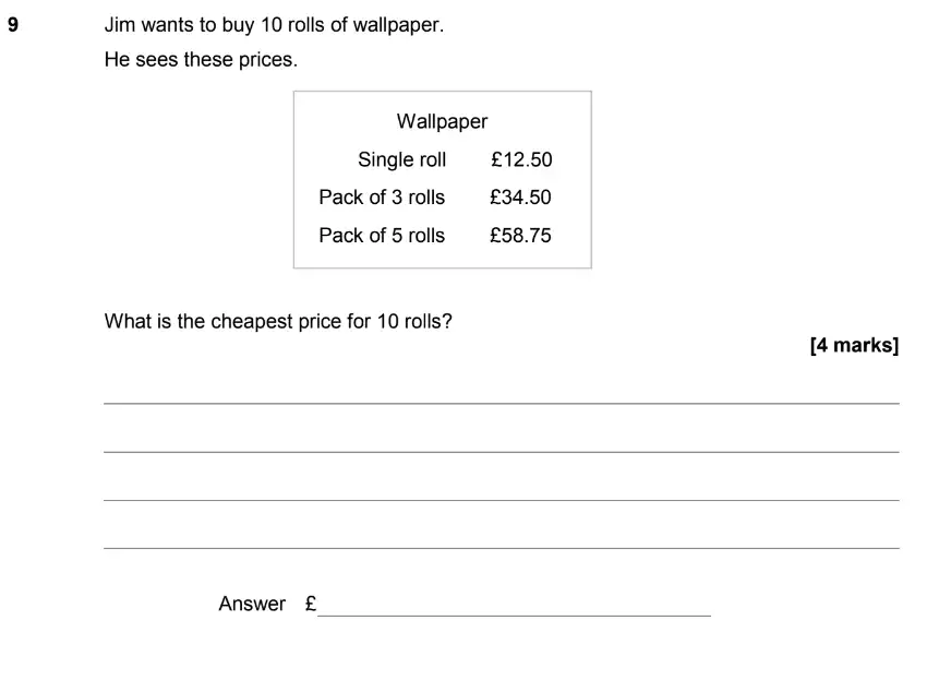 Question 10 - GCSE AQA Foundation Maths Past Paper 3 (Calculator) - June 2019