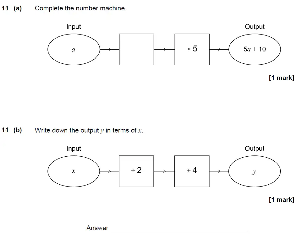 Question 12 - GCSE AQA Foundation Maths Past Paper 3 (Calculator) - June 2019