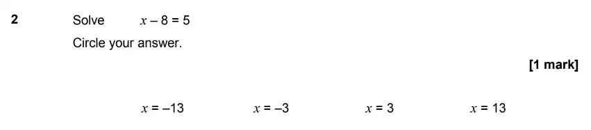 Question 2 - GCSE AQA Foundation Maths Past Paper 3 (Calculator) - June 2019