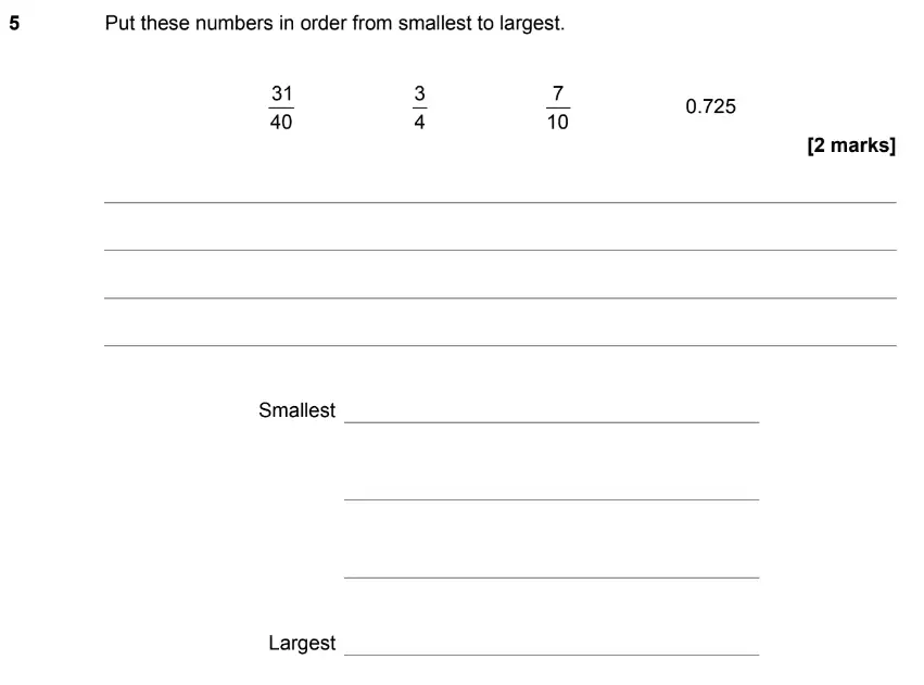 Question 5 - GCSE AQA Foundation Maths Past Paper 3 (Calculator) - June 2019