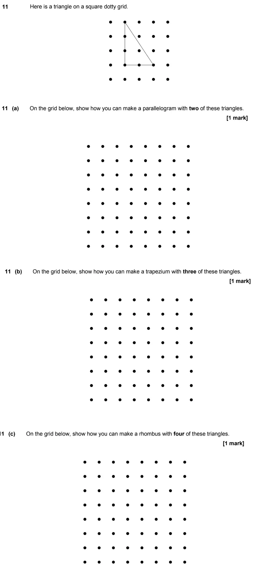 Question 15 - GCSE AQA Foundation Maths Past Paper 1 (Non-Calculator) - June 2019