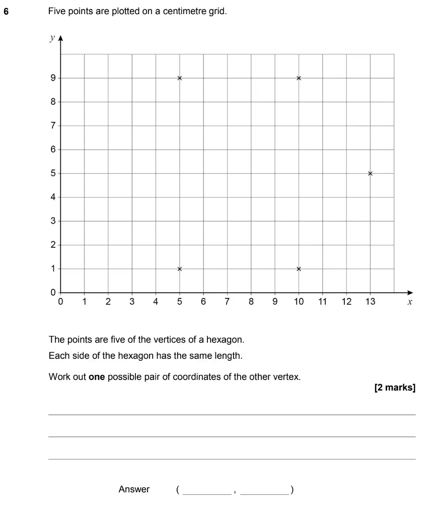Question 7 - GCSE AQA Foundation Maths Past Paper 1 (Non-Calculator) - June 2019