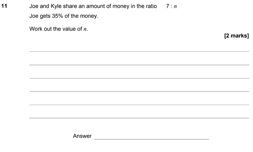 Question 11 - GCSE AQA Higher Maths Past Paper 2 (Calculator) - June 2019