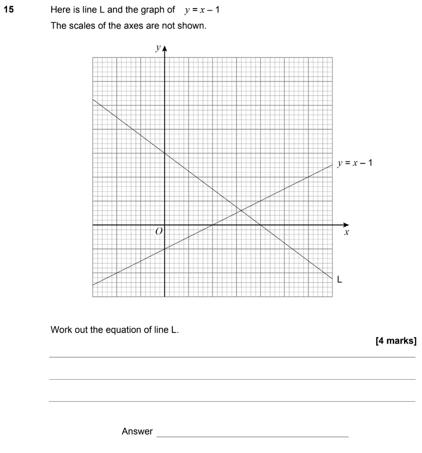 Question 15 - GCSE AQA Higher Maths Past Paper 2 (Calculator) - June 2019