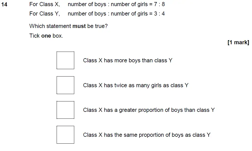 Question 14 - GCSE AQA Higher Maths Past Paper 3 (Calculator) - June 2019