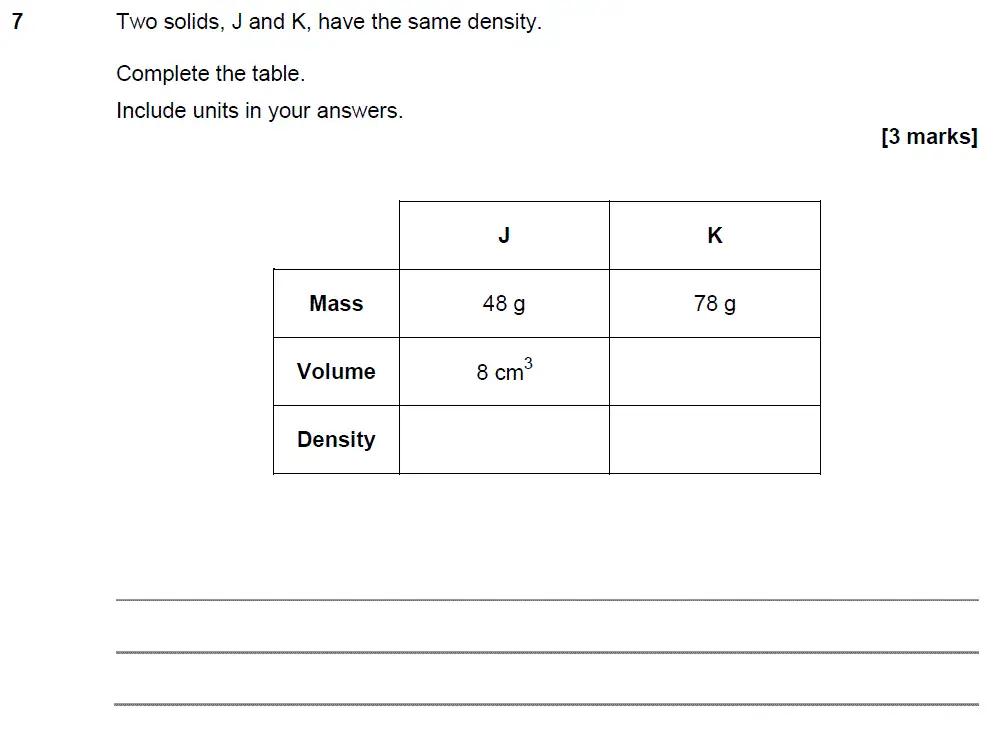 Question 7 - GCSE AQA Higher Maths Past Paper 3 (Calculator) - June 2019