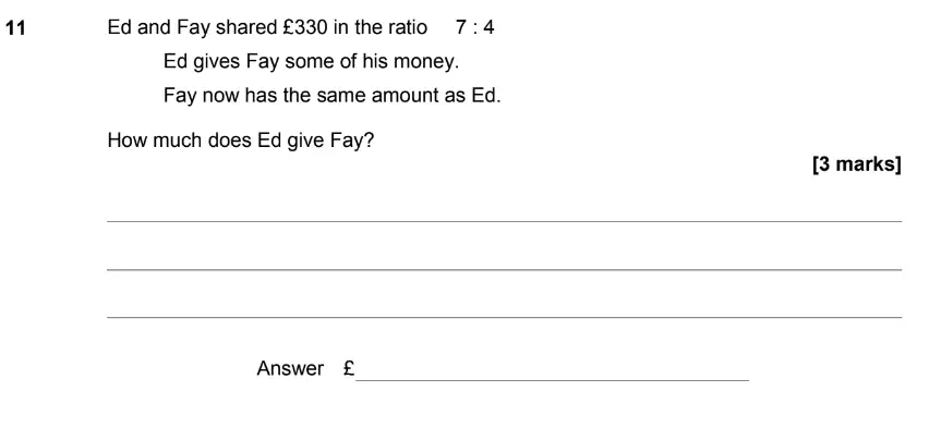 Question 11 - GCSE AQA Higher Maths Past Paper 1 (Non-Calculator) - June 2019
