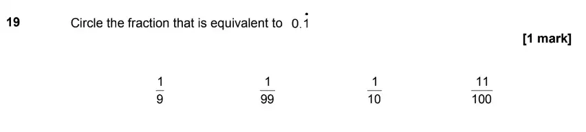 Question 19 - GCSE AQA Higher Maths Past Paper 1 (Non-Calculator) - June 2019