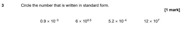 Question 3 - GCSE AQA Higher Maths Past Paper 2 (Calculator) - June 2020