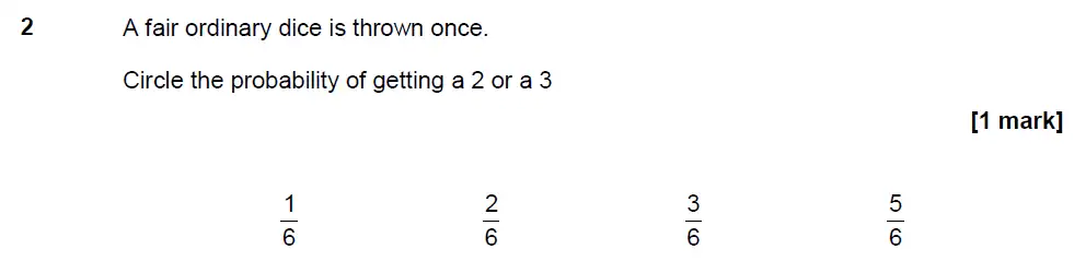 Question 2 - GCSE AQA Foundation Maths Past Paper 3 (Calculator) - November 2017