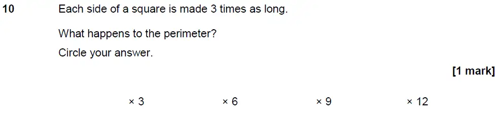 Question 11 - GCSE AQA Foundation Maths Past Paper 2 (Calculator) - November 2018